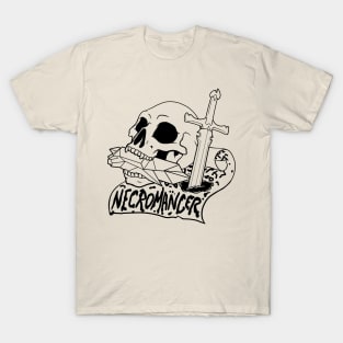 Necromancer Class - Black Design T-Shirt